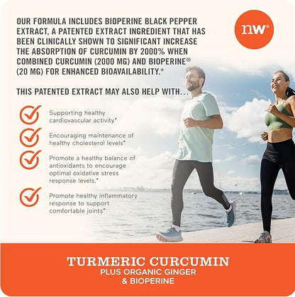 NatureWise Curcumin Turmeric 2250mg 95% Curcuminoids [1 Month 90 Count]