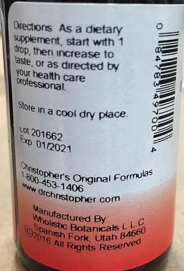 Dr. Christopher's Formula Hot Cayenne Extract, 1 Fl