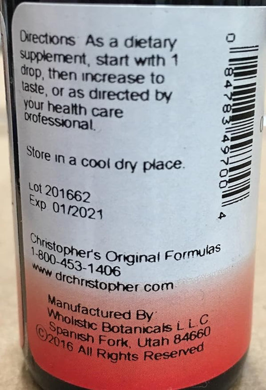 Dr. Christopher's Formula Hot Cayenne Extract, 1 Fl