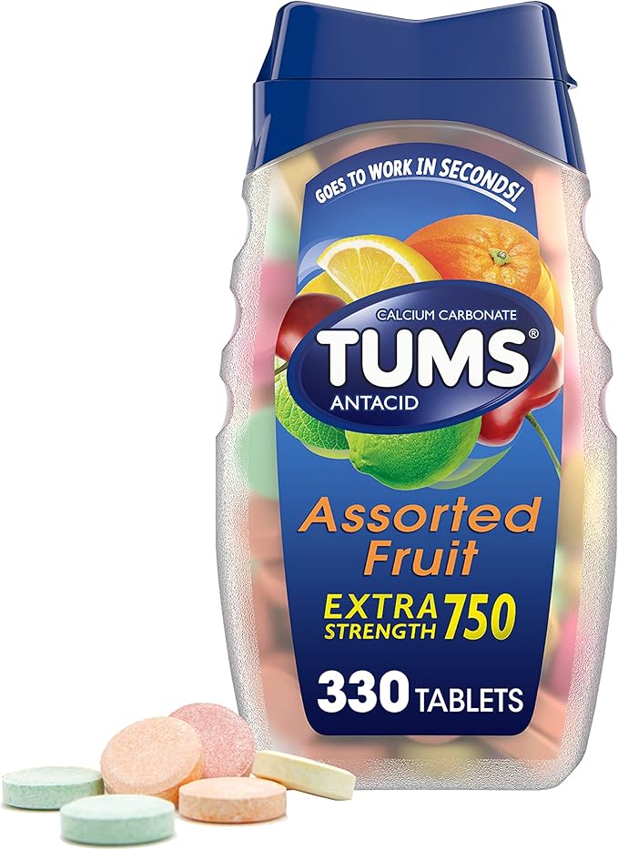 TUMS Chewable Antacid Tablets for Extra 330 Count