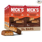 Nick's Protein Bars Chocolate Caramel | 15g protein | 190 calories | Low Carb Keto Friendly Snacks No Added Sugar (Multipack 24 bars x 50g)