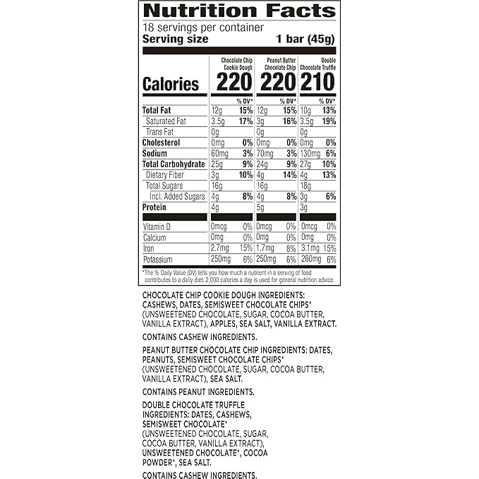 Larabar Chocolate Variety Pack, Gluten Free 18 ct