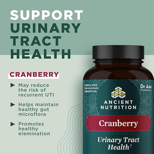 Ancient Nutrition Cranberry Pills for Women, 60 Capsules