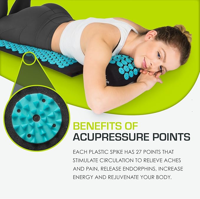 ProsourceFit Acupressure Mat and Pillow Set
