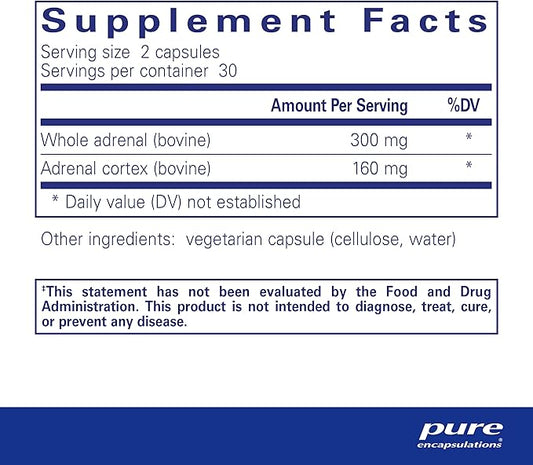 Pure Encapsulations Adrenal 60 Capsules