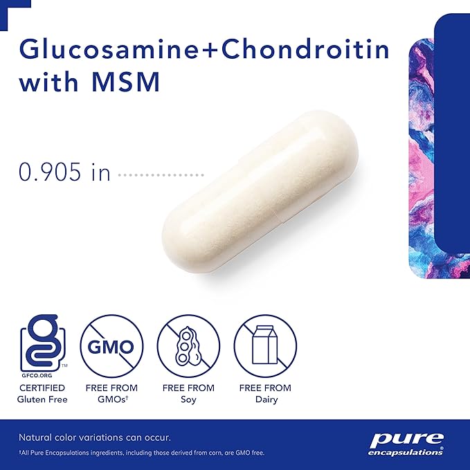 Pure Encapsulations Glucosamine Chondroitin with MSM 120 Capsules