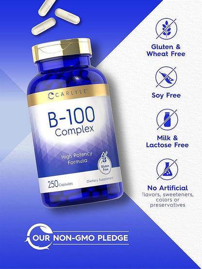 Carlyle B-100 Complex Vitamin 250 Capsules