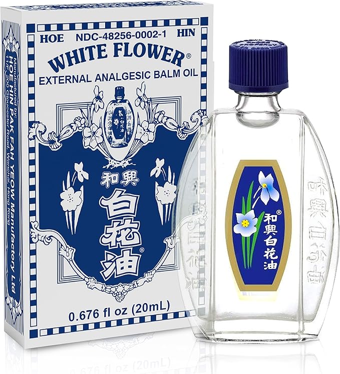 White Flower External Analgesic Balm Oil 20ml/ 0.676fl 0.676fl Oz., (1 bottle)
