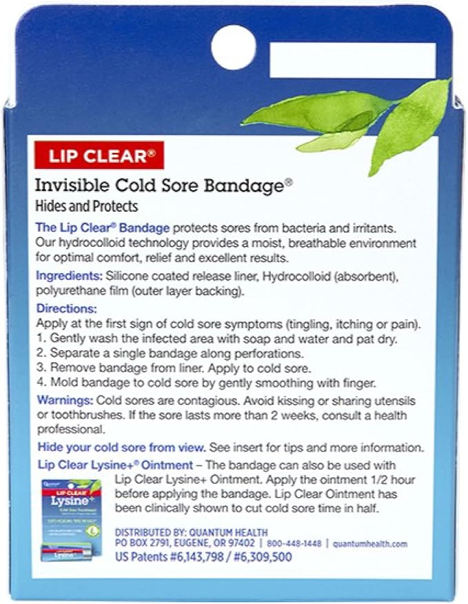 Quantum Health Lip Clear Invisible Cold 12 Ct
