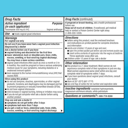 Amazon Basic Care Tioconazole Ointment 6.5 1-Dose Treatment, 0.16 Ounce 2)