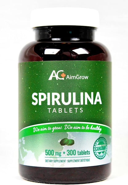 Spirulina Tablets 500mg 300 Tablets Canada