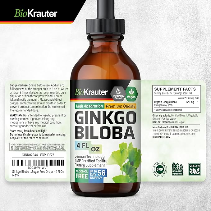Ginkgo Biloba Extract 4 Fl