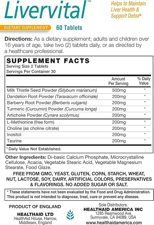LiverVital, Liver Health and Support, 60ct,