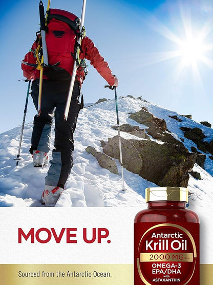 Carlyle Antarctic Krill Oil 2000 mg 120 Softgels Omega-3 EPA,