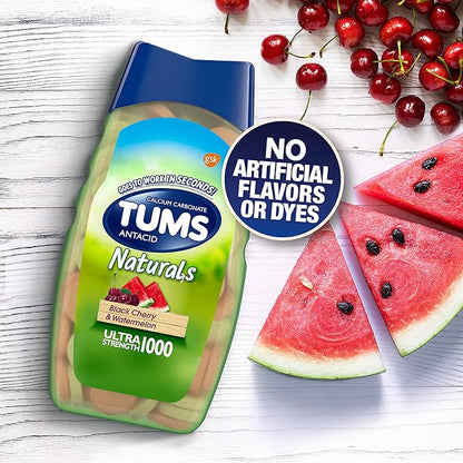 TUMS Naturals Ultra Strength Antacid Chews 190 Count