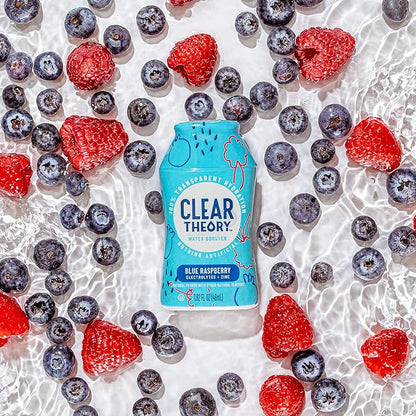 Clear Theory Water Flavoring Drops with Electrolytes, Water Enhancer Liquid Flavored Water Drink Mix, Hydration for Kids, Vegan, Gluten Free, Low Calorie, 6 Pack (Fruit Punch, Blue Raspberry & Watermelon Berry)