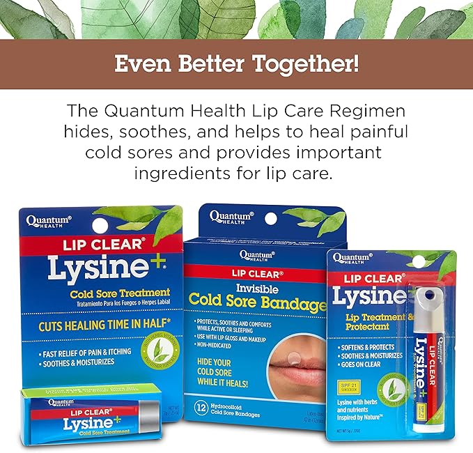 Quantum Health Lip Clear Lysine+ Cold 0.25 Oz 2)