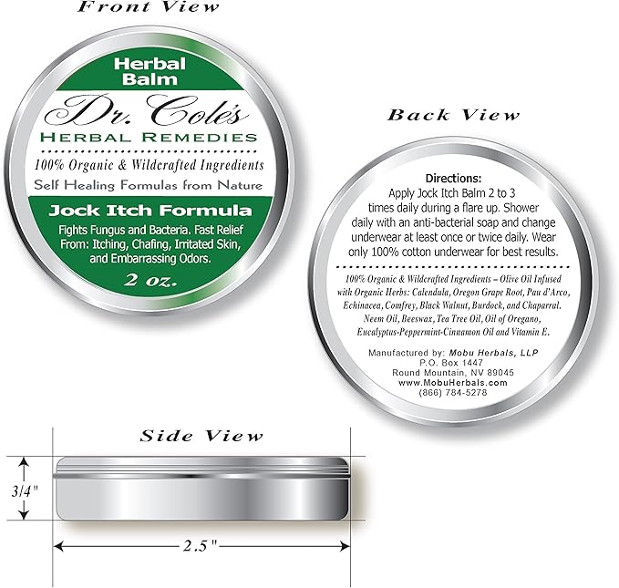 Dr. Cole's Organic Jock Itch Formula