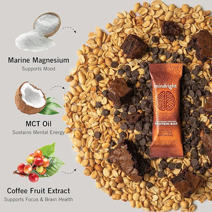 Mindright Superfood Vegan Protein Bar 12 (Peanut