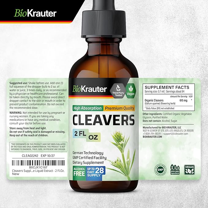 Cleavers Leaf Tincture 2 Fl.Oz.