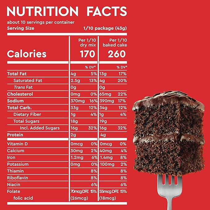 Duncan Hines Classic Cake Mix, Devils Food, 15.25 oz (Pack of 3)