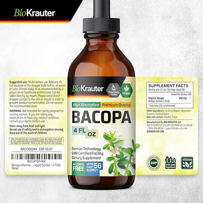 Bacopa Monnieri Tincture 4 Fl.Oz.
