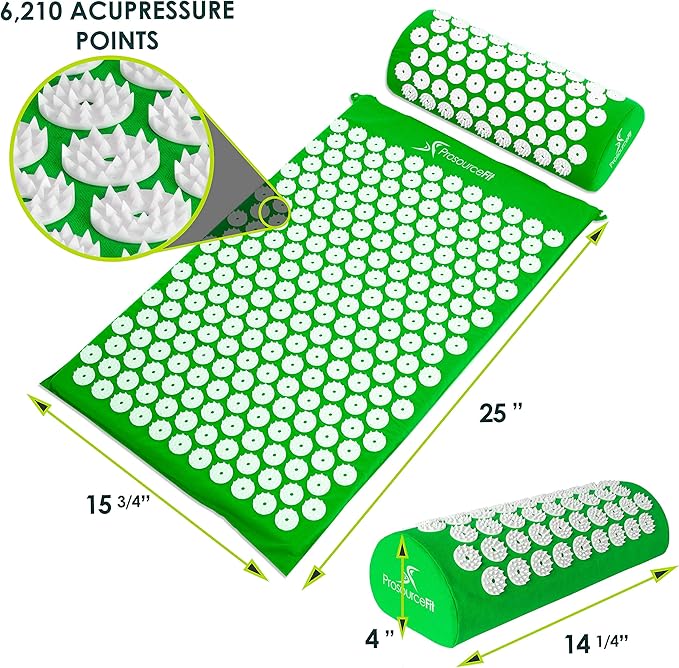 ProsourceFit Acupressure Mat and Pillow Set