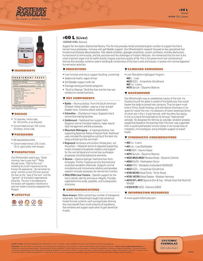 Systemic Formulas L 60 Capsules #60. Liver