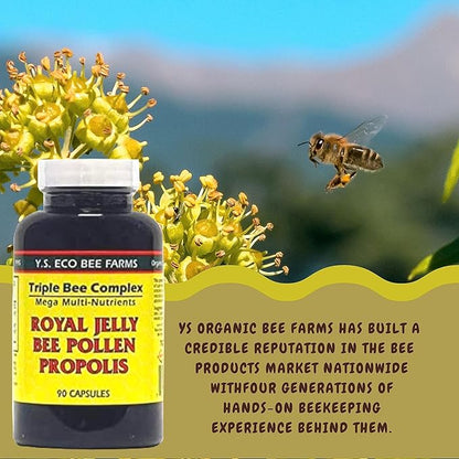 YS Organics Triple Bee Complex, Royal 90 Capsules