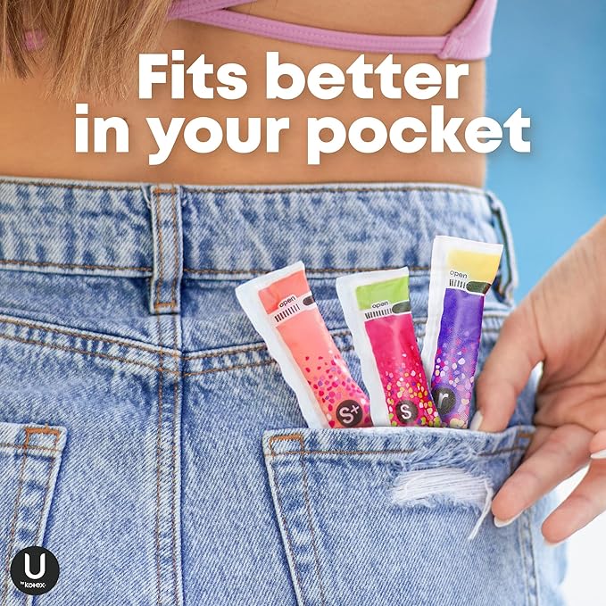 U by Kotex Click Multipack Tampons, 120 Count (8 Packs 15) (Packaging