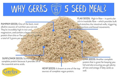 GERBS Ground Super 5 Seed Protein 1 LB. 14 Food