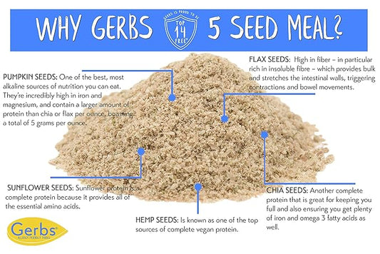 GERBS Ground Super 5 Seed Protein 1 LB. 14 Food
