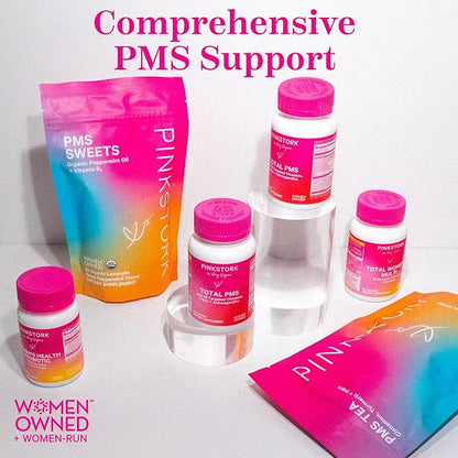 Pink Stork PMS Supplement for Women 10 Vitamins 60 Capsules