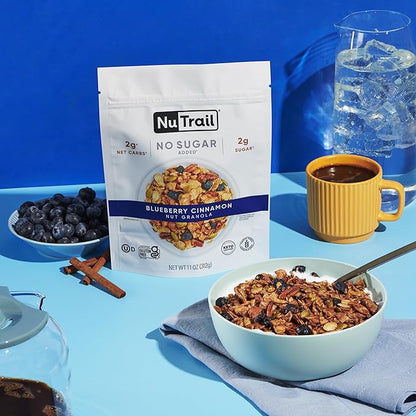 NuTrail Nut Granola Cereal, Blueberry Cinnamon, 8 oz. 1 Count