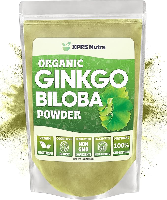 XPRS Nutra Organic Ginkgo Biloba Powder (16 oz)