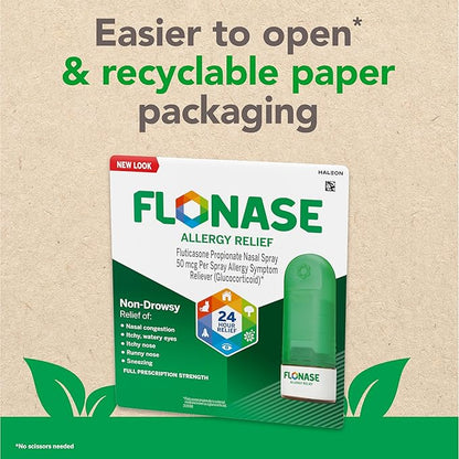 Flonase Allergy Relief Nasal Spray, 24-Hour 72 Sprays
