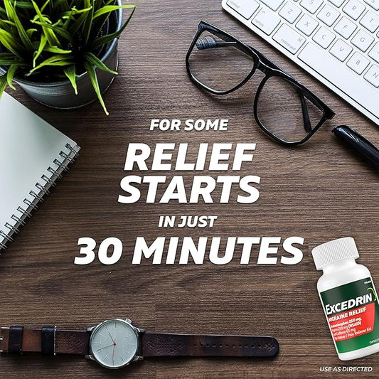 Excedrin Migraine Relief Caplets to Alleviate 200 Count