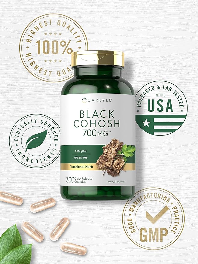 Carlyle Black Cohosh Capsules 700mg | 300 Count