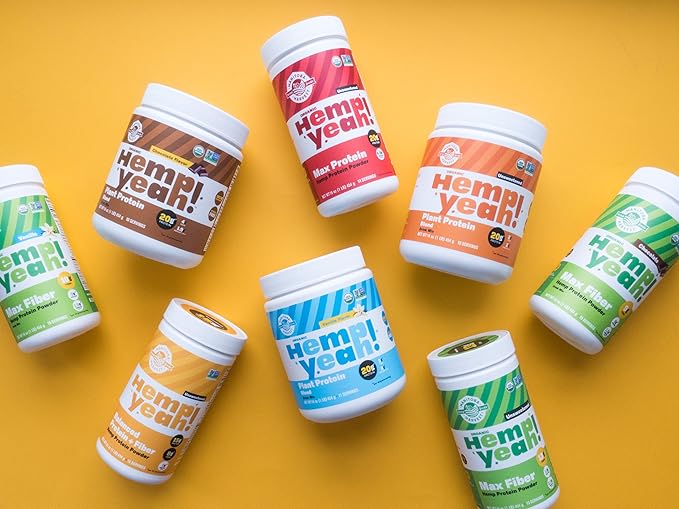 Manitoba Harvest Hemp Yeah! Organic Max 16oz; with 10g of 9g Protein 1.9g Omegas 3&6 per