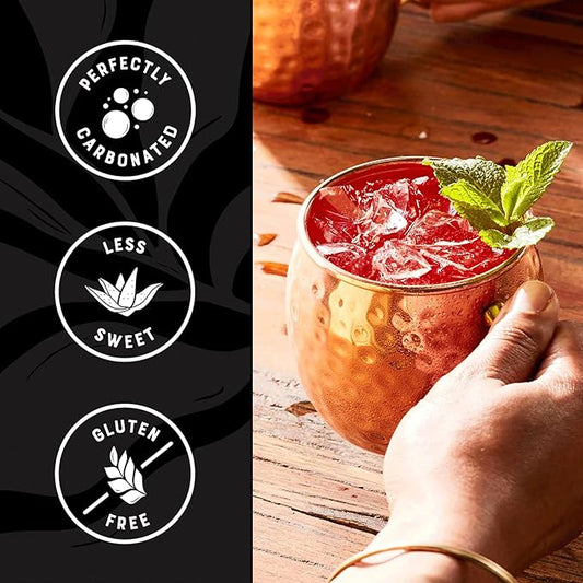 Q Ginger Beer Variety Pack (Q GINGER BEER, Q TROPICAL GINGER BEER, Q HIBISCUS GINGER BEER) - Ideal for Cocktails & Mocktails - Real Ingredients & Perfectly Carbonated - 7.5 Fl Oz Cans (Pack of 12)