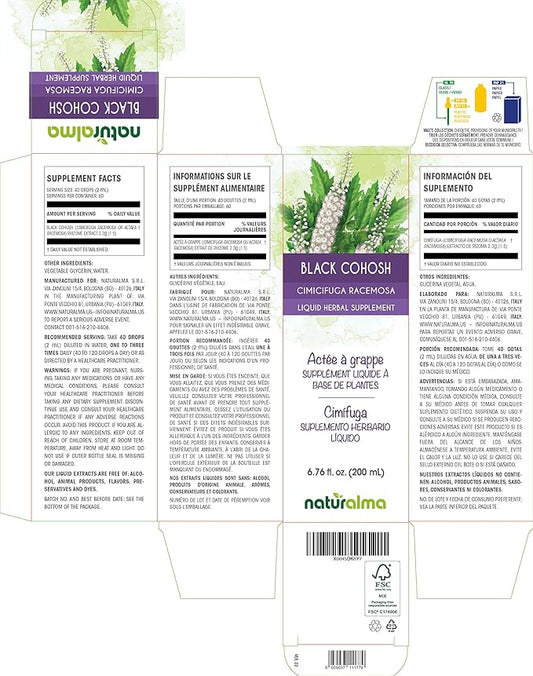 Naturalma Black Cohosh (Cimicifuga racemosa or 6.76 fl