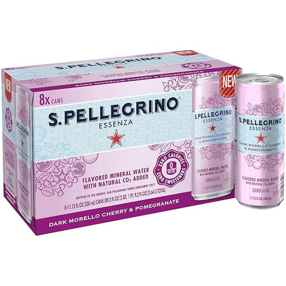 S.Pellegrino Essenza Variety pack - Blood Orange, Lemon, Dark Morello Cherry,11.15 Fl. Oz (Pack of 24)