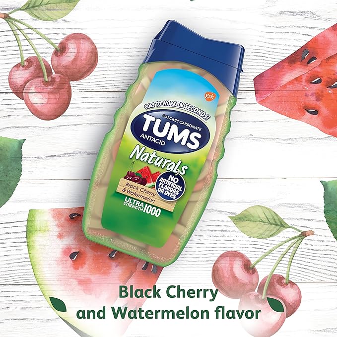 TUMS Naturals Ultra Strength Antacid Chews 190 Count